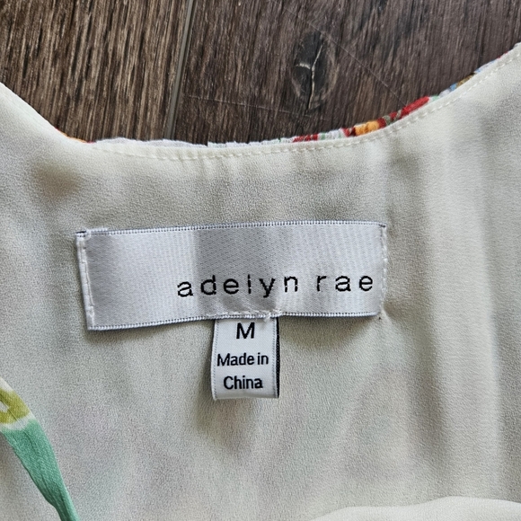 Adelyn Rae Womens Dress Sz M Tiered Multi Color Adjustrable Straps Boho - Picture 10 of 12